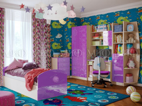 Детская комната Юниор-2 Фиолетовый металлик в Нефтеюганске - nefteyugansk.magazinmebel.ru | фото