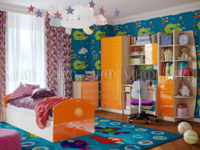 Детская комната Юниор-2 Оранжевый металлик в Нефтеюганске - nefteyugansk.magazinmebel.ru | фото