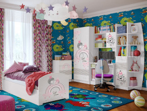 Детская комната Юниор-2 Принцесса 1 в Нефтеюганске - nefteyugansk.magazinmebel.ru | фото