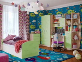 Детская комната Юниор-2 Салатовый в Нефтеюганске - nefteyugansk.magazinmebel.ru | фото