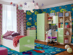 Детская комната Юниор-2 Салатовый металлик в Нефтеюганске - nefteyugansk.magazinmebel.ru | фото - изображение 1