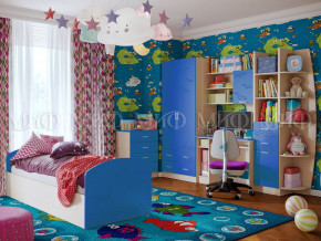 Детская комната Юниор-2 Синий в Нефтеюганске - nefteyugansk.magazinmebel.ru | фото - изображение 1