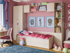 Детская комната Вега 1 Дуб беленый в Нефтеюганске - nefteyugansk.magazinmebel.ru | фото