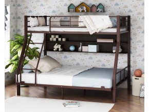 Двухъярусная кровать Гранада-1П 140 коричневый в Нефтеюганске - nefteyugansk.magazinmebel.ru | фото - изображение 1