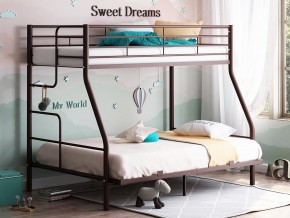 Двухъярусная кровать Гранада-3 140 коричневый в Нефтеюганске - nefteyugansk.magazinmebel.ru | фото