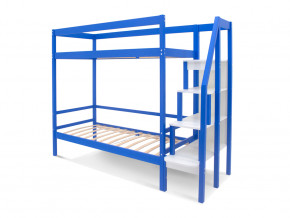 Двухъярусная кровать Svogen с бортиком синий в Нефтеюганске - nefteyugansk.magazinmebel.ru | фото - изображение 2