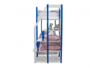 Двухъярусная кровать Svogen с ящиками сине-белый в Нефтеюганске - nefteyugansk.magazinmebel.ru | фото - изображение 4