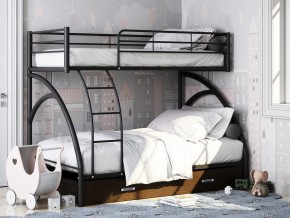 Двухъярусная кровать Виньола-2 Я черный в Нефтеюганске - nefteyugansk.magazinmebel.ru | фото - изображение 1