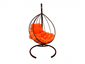 Кокон Капля без ротанга оранжевая подушка в Нефтеюганске - nefteyugansk.magazinmebel.ru | фото - изображение 1