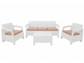 Комплект уличной мебели Yalta Terrace Triple Set белый в Нефтеюганске - nefteyugansk.magazinmebel.ru | фото - изображение 1