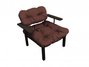 Кресло Дачное коричневая подушка в Нефтеюганске - nefteyugansk.magazinmebel.ru | фото - изображение 1