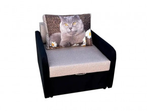 Кресло кровать Канзасик с подлокотниками кот с ромашками-2 в Нефтеюганске - nefteyugansk.magazinmebel.ru | фото - изображение 1