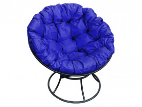 Кресло Папасан без ротанга синяя подушка в Нефтеюганске - nefteyugansk.magazinmebel.ru | фото