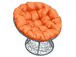 Кресло Папасан с ротангом оранжевая подушка в Нефтеюганске - nefteyugansk.magazinmebel.ru | фото