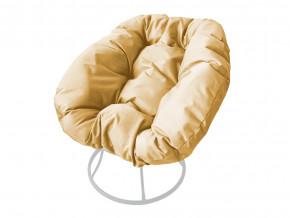 Кресло Пончик без ротанга бежевая подушка в Нефтеюганске - nefteyugansk.magazinmebel.ru | фото - изображение 1