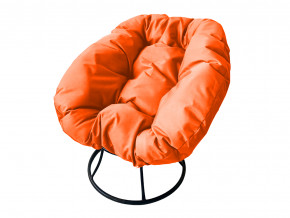 Кресло Пончик без ротанга оранжевая подушка в Нефтеюганске - nefteyugansk.magazinmebel.ru | фото