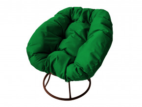 Кресло Пончик без ротанга зелёная подушка в Нефтеюганске - nefteyugansk.magazinmebel.ru | фото - изображение 1