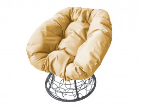 Кресло Пончик с ротангом бежевая подушка в Нефтеюганске - nefteyugansk.magazinmebel.ru | фото - изображение 1