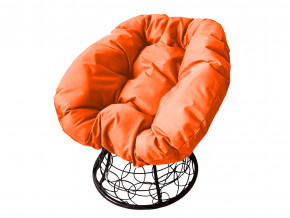 Кресло Пончик с ротангом оранжевая подушка в Нефтеюганске - nefteyugansk.magazinmebel.ru | фото - изображение 1