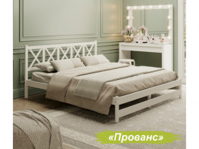 Кровать 2-х спальная Аист-8 Прованс белый с карнизом 1800х2000 мм в Нефтеюганске - nefteyugansk.magazinmebel.ru | фото - изображение 1