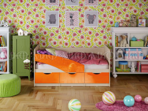 Кровать Бабочки 1800 Оранжевый металлик в Нефтеюганске - nefteyugansk.magazinmebel.ru | фото - изображение 1
