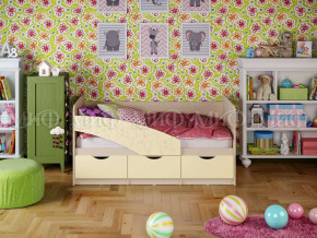 Кровать Бабочки 1800 Ваниль в Нефтеюганске - nefteyugansk.magazinmebel.ru | фото