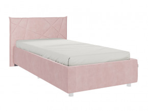 Кровать Бест 900 велюр нежно-розовый в Нефтеюганске - nefteyugansk.magazinmebel.ru | фото