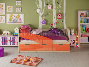 Кровать Дельфин 1600 Оранжевый металлик в Нефтеюганске - nefteyugansk.magazinmebel.ru | фото
