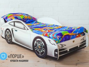 Кровать детская машинка Порше в Нефтеюганске - nefteyugansk.magazinmebel.ru | фото