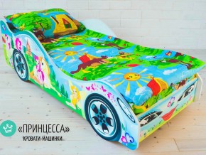 Кровать детская машинка Принцесса в Нефтеюганске - nefteyugansk.magazinmebel.ru | фото