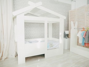 Кровать детская Теремок без ящика белая в Нефтеюганске - nefteyugansk.magazinmebel.ru | фото - изображение 1