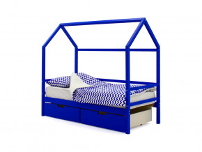 Кровать-домик Svogen с ящиками синий в Нефтеюганске - nefteyugansk.magazinmebel.ru | фото