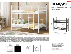 Кровать двухъярусная Скандик 42.20-01 в Нефтеюганске - nefteyugansk.magazinmebel.ru | фото - изображение 2