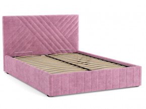 Кровать Гамма 1400 с основанием велюр тенерифе розовый в Нефтеюганске - nefteyugansk.magazinmebel.ru | фото - изображение 2