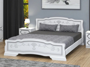 Кровать Карина-6 900 Белый жемчуг в Нефтеюганске - nefteyugansk.magazinmebel.ru | фото