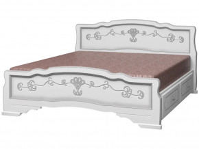 Кровать Карина-6 с 2-мя ящиками 900 Белый жемчуг в Нефтеюганске - nefteyugansk.magazinmebel.ru | фото - изображение 2