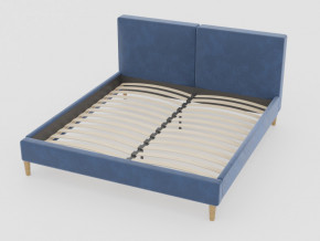 Кровать Линси 1600 синий в Нефтеюганске - nefteyugansk.magazinmebel.ru | фото - изображение 1