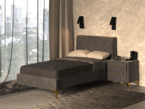 Кровать Рошаль 900 серый в Нефтеюганске - nefteyugansk.magazinmebel.ru | фото - изображение 2