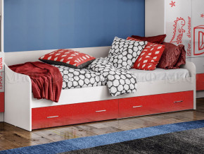 Кровать с ящиками Вега Алфавит Красный в Нефтеюганске - nefteyugansk.magazinmebel.ru | фото - изображение 1