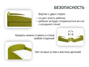 Кровать с ящиком Letmo оливковый (велюр) в Нефтеюганске - nefteyugansk.magazinmebel.ru | фото - изображение 13