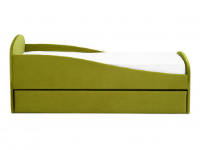 Кровать с ящиком Letmo оливковый (велюр) в Нефтеюганске - nefteyugansk.magazinmebel.ru | фото - изображение 6