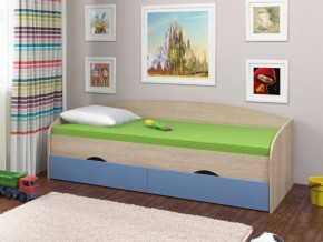 Кровать Соня 2 сонома-голубой в Нефтеюганске - nefteyugansk.magazinmebel.ru | фото