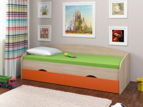 Кровать Соня 2 сонома-оранжевый в Нефтеюганске - nefteyugansk.magazinmebel.ru | фото