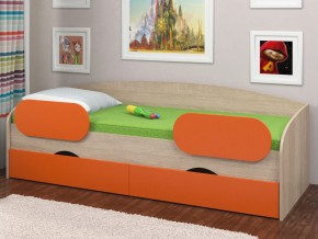 Кровать Соня 2 сонома-оранжевый в Нефтеюганске - nefteyugansk.magazinmebel.ru | фото - изображение 2