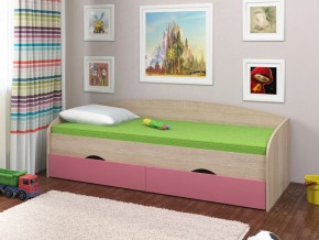 Кровать Соня 2 сонома-розовый в Нефтеюганске - nefteyugansk.magazinmebel.ru | фото