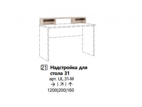 Надстройка для стола 31 (Полка) в Нефтеюганске - nefteyugansk.magazinmebel.ru | фото