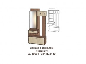 Секция с зеркалом в Нефтеюганске - nefteyugansk.magazinmebel.ru | фото