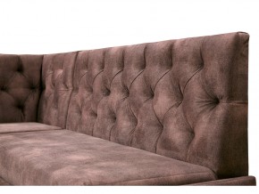 Угловой диван Призма со стяжкми коричневый со спальным местом в Нефтеюганске - nefteyugansk.magazinmebel.ru | фото - изображение 2